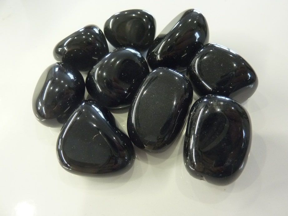 Obsidienne noire brute du Mexique (réf ob9) | Cœur de Pierres